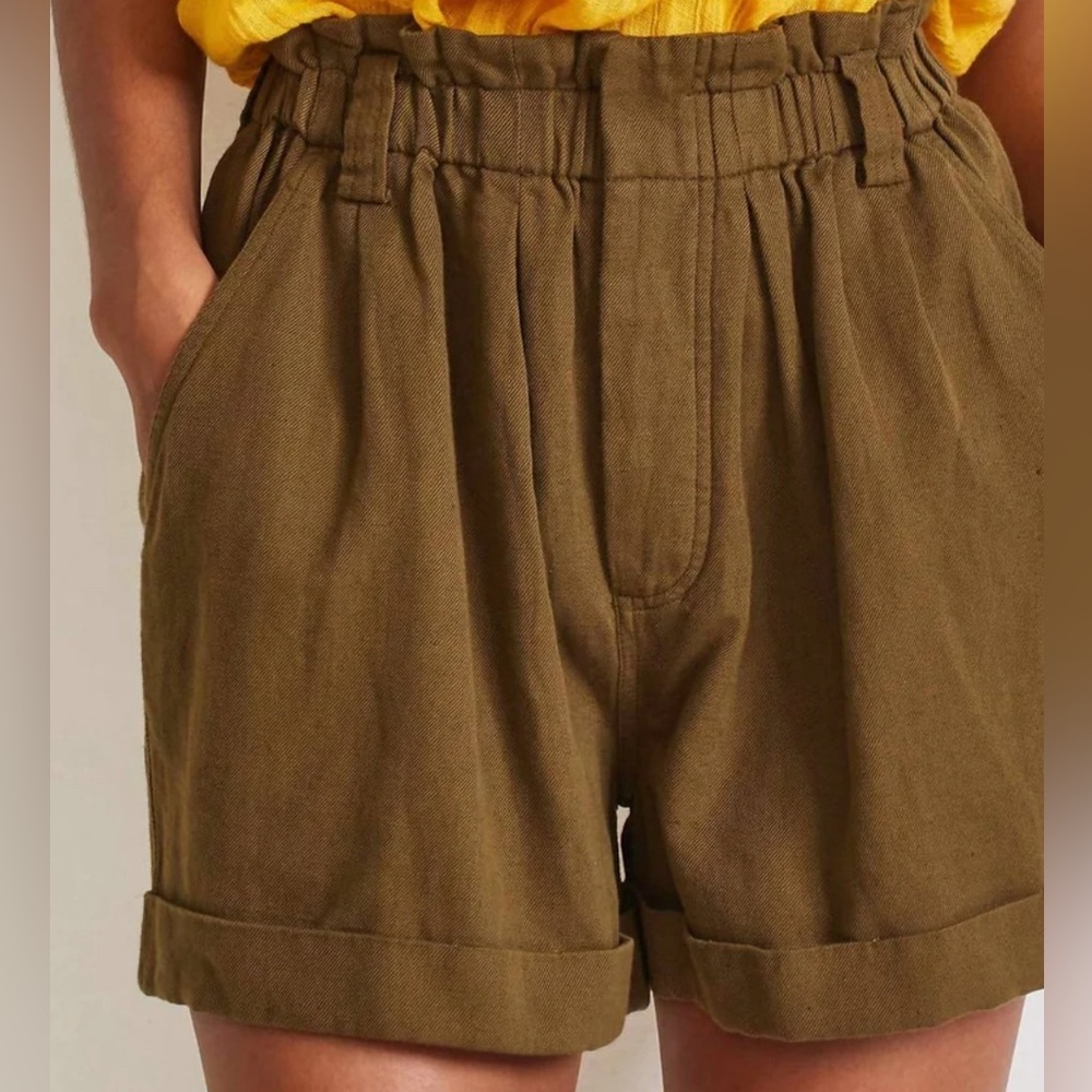 Apiece Apart Son Vida Shorts in Olive - Picture 3 of 5